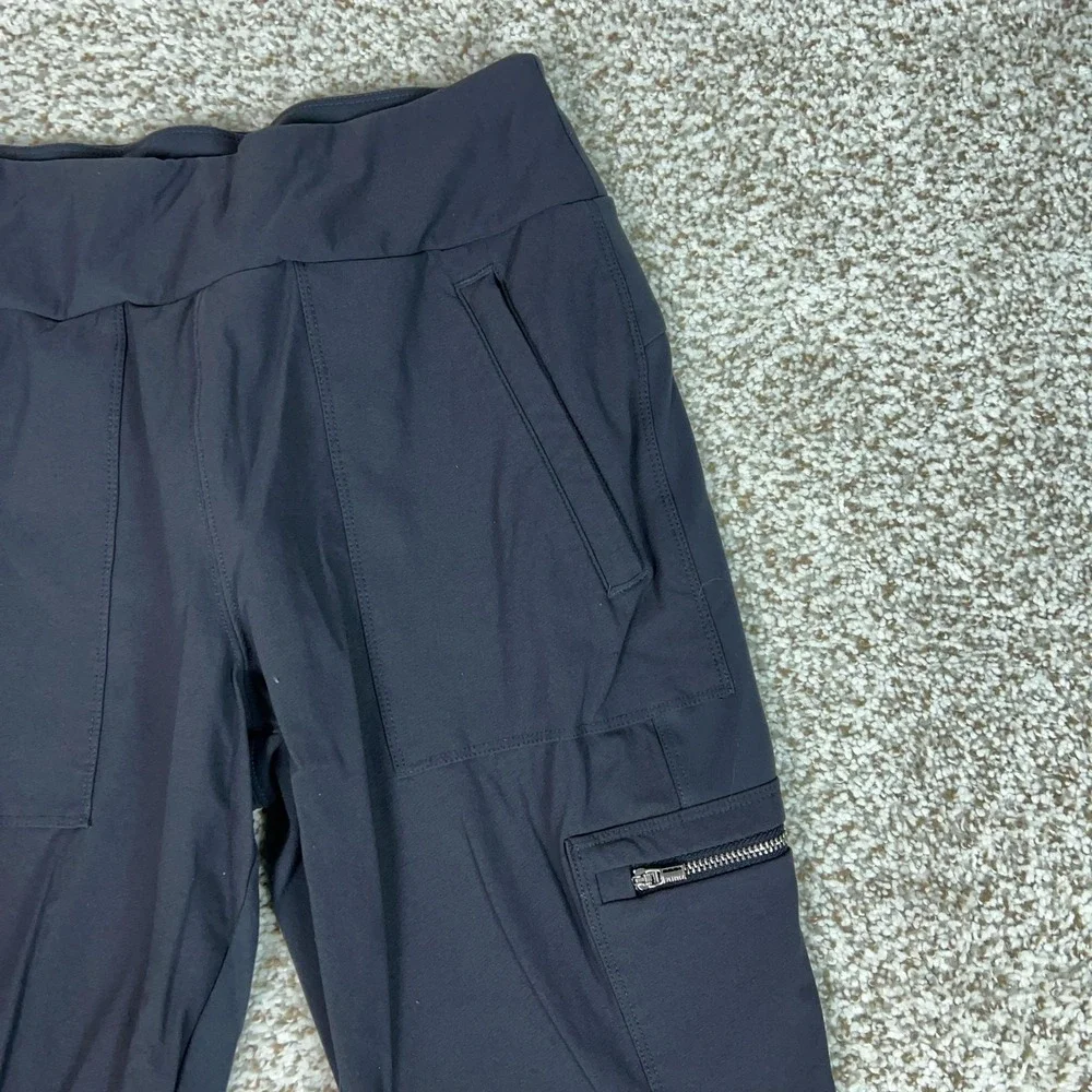 Athleta Pants Womens 8 Blue Headlands Hybrid Cargo Leggings Hiking Travel Gym